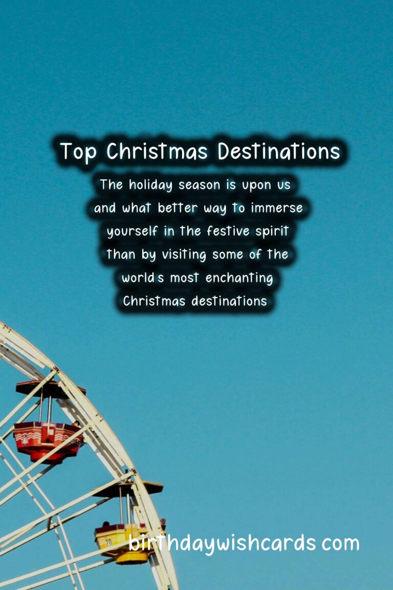Top Destinations to Celebrate Christmas