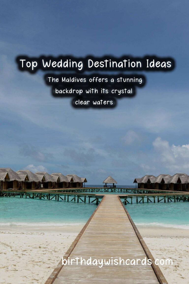 Top Destinations to Celebrate Your Wedding