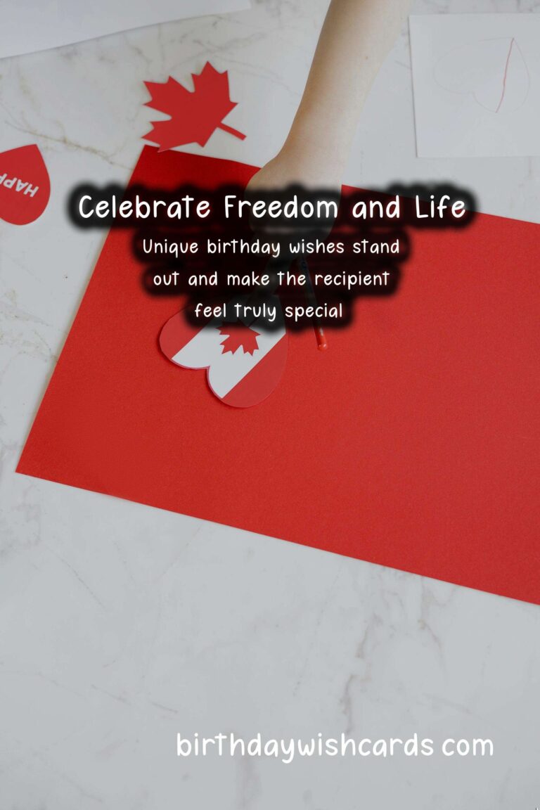 Unique Birthday Messages for Independence Day