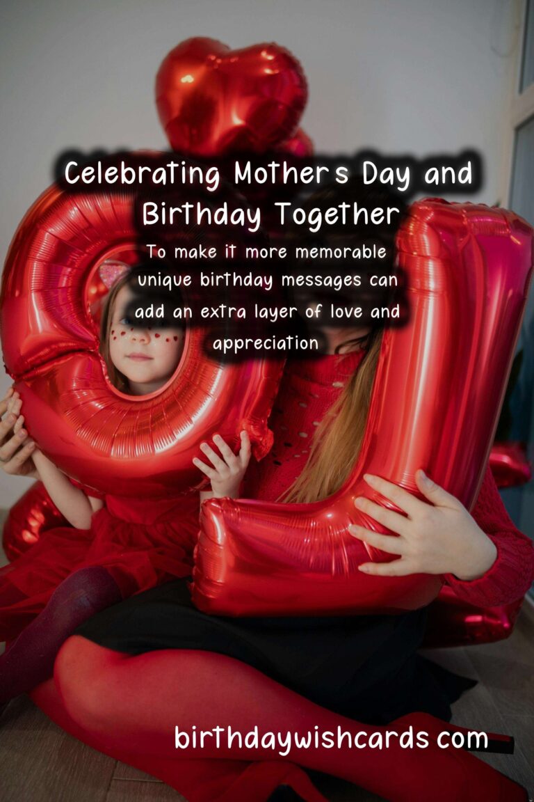 Unique Birthday Messages for Mother’s Day
