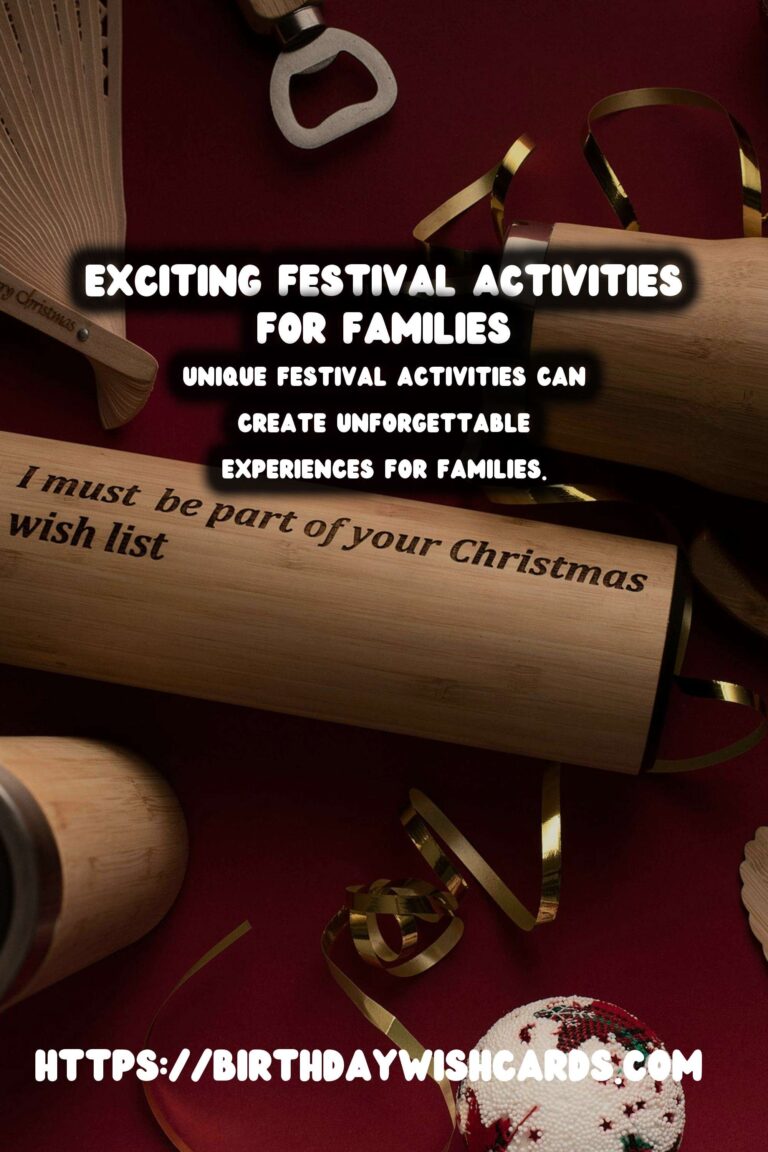 Unique Festival Activities for Families That Everyone Will Love