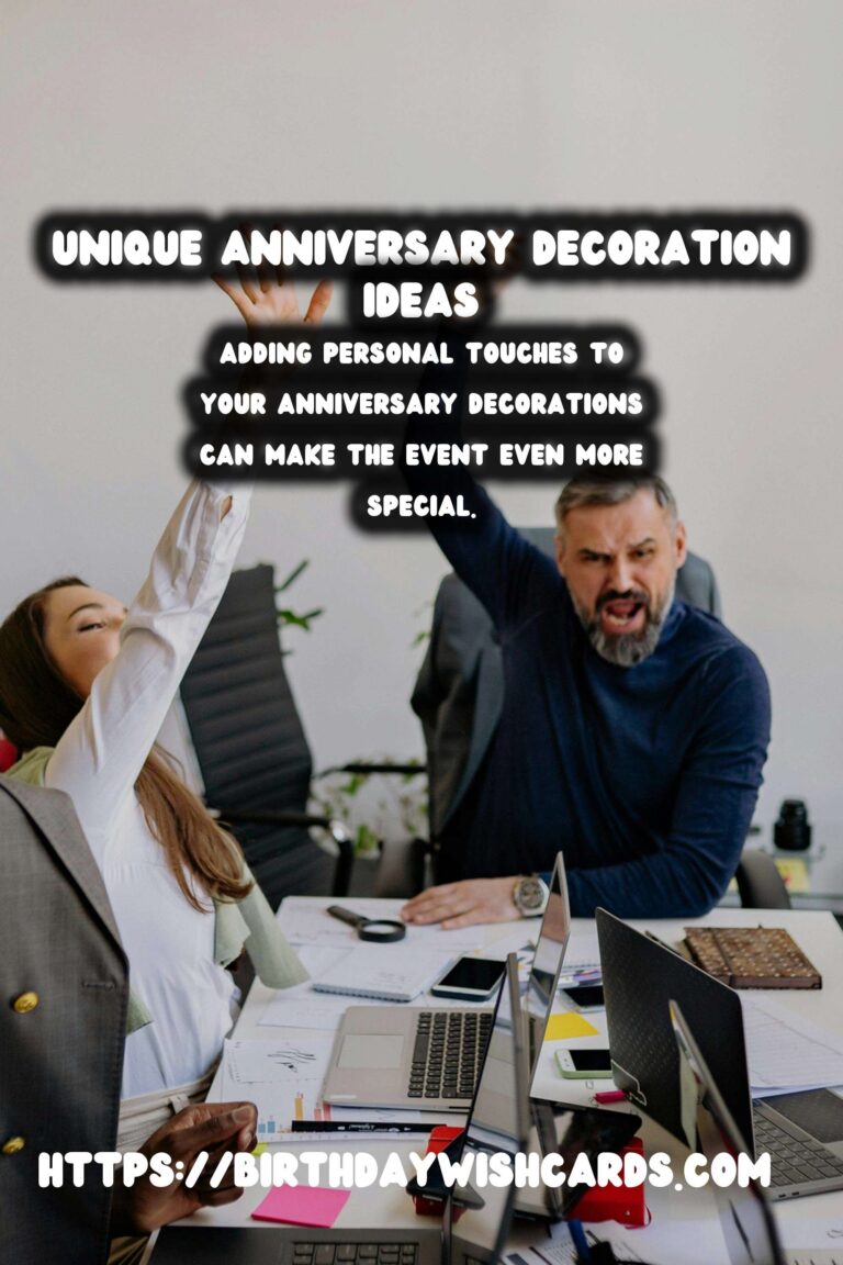 Unique Ways to Plan Anniversary Decoration Ideas