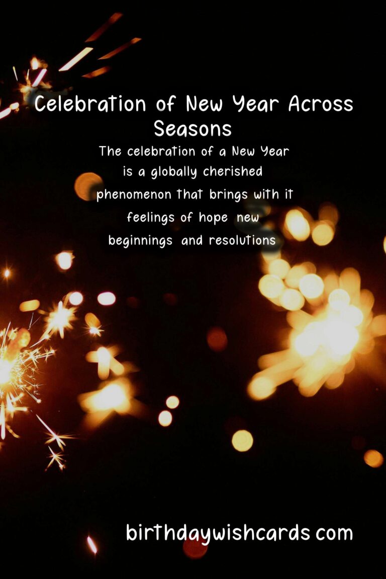 What Makes New Year Unique in Each Season