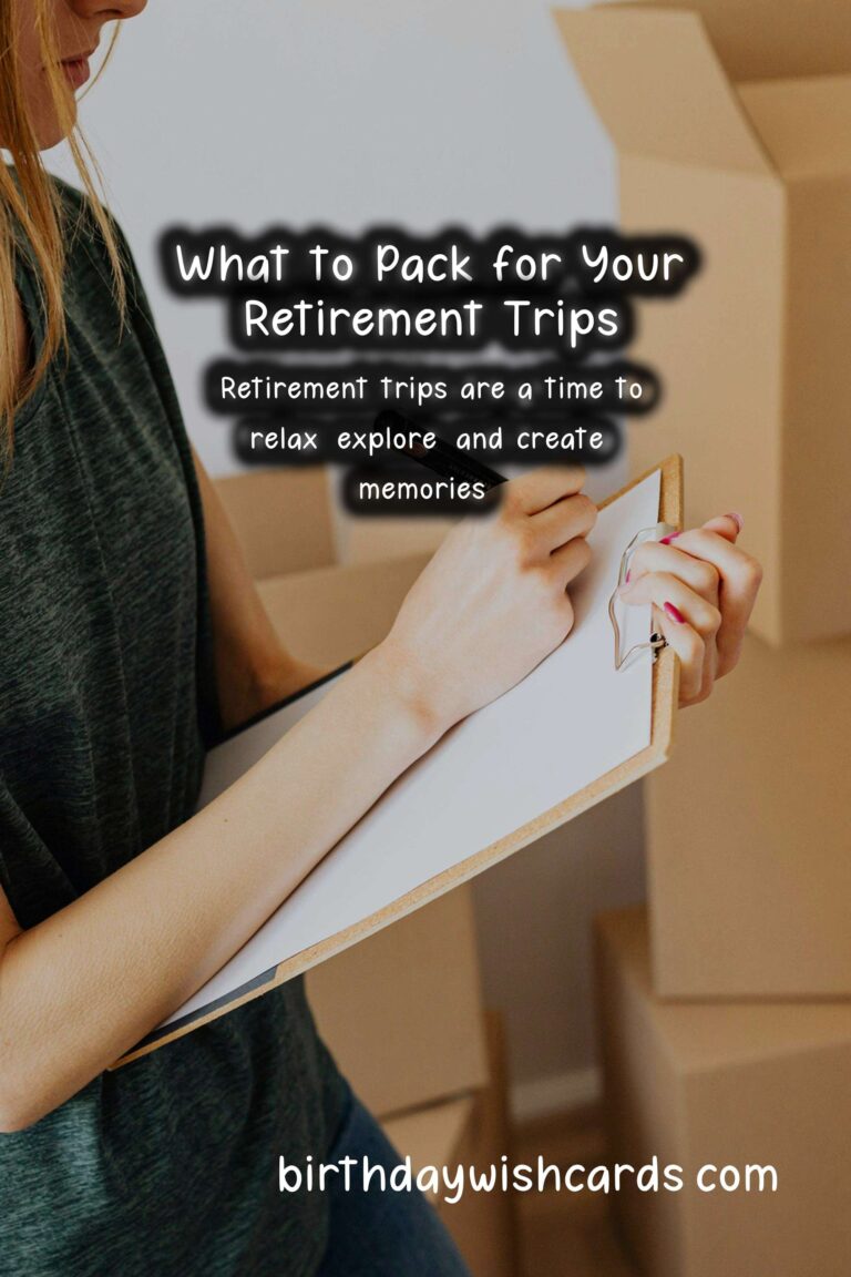 What to Pack for Retirement Trips: A Comprehensive Guide