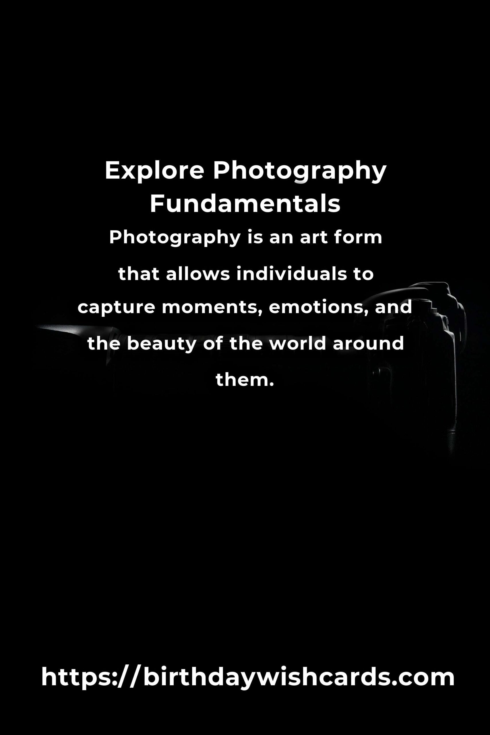 Mastering Effortless Photography: Understanding the Basics