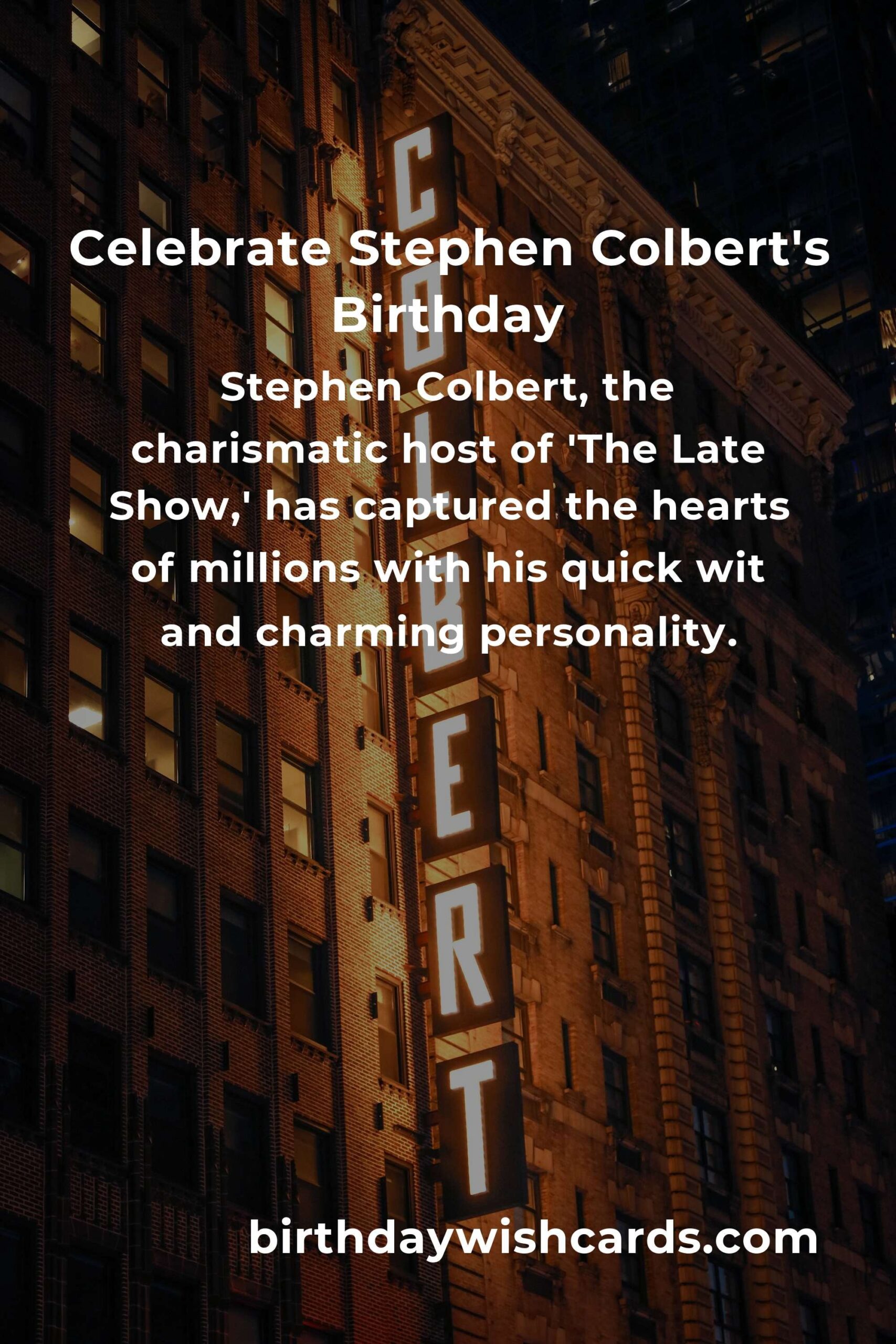 Celebrating Stephen Colbert's Birthday: Fun Party Ideas to Try
