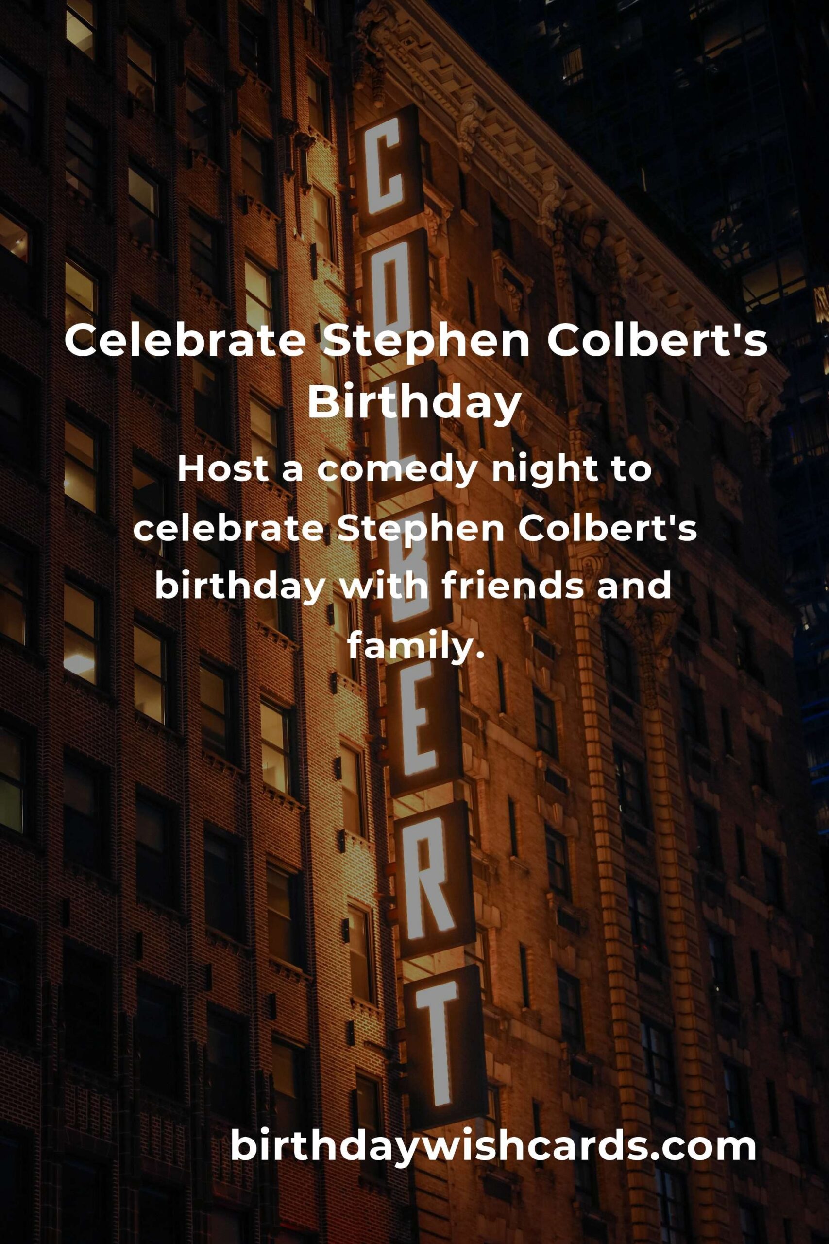 Celebrating Stephen Colbert's Birthday: Fun Party Ideas to Try
