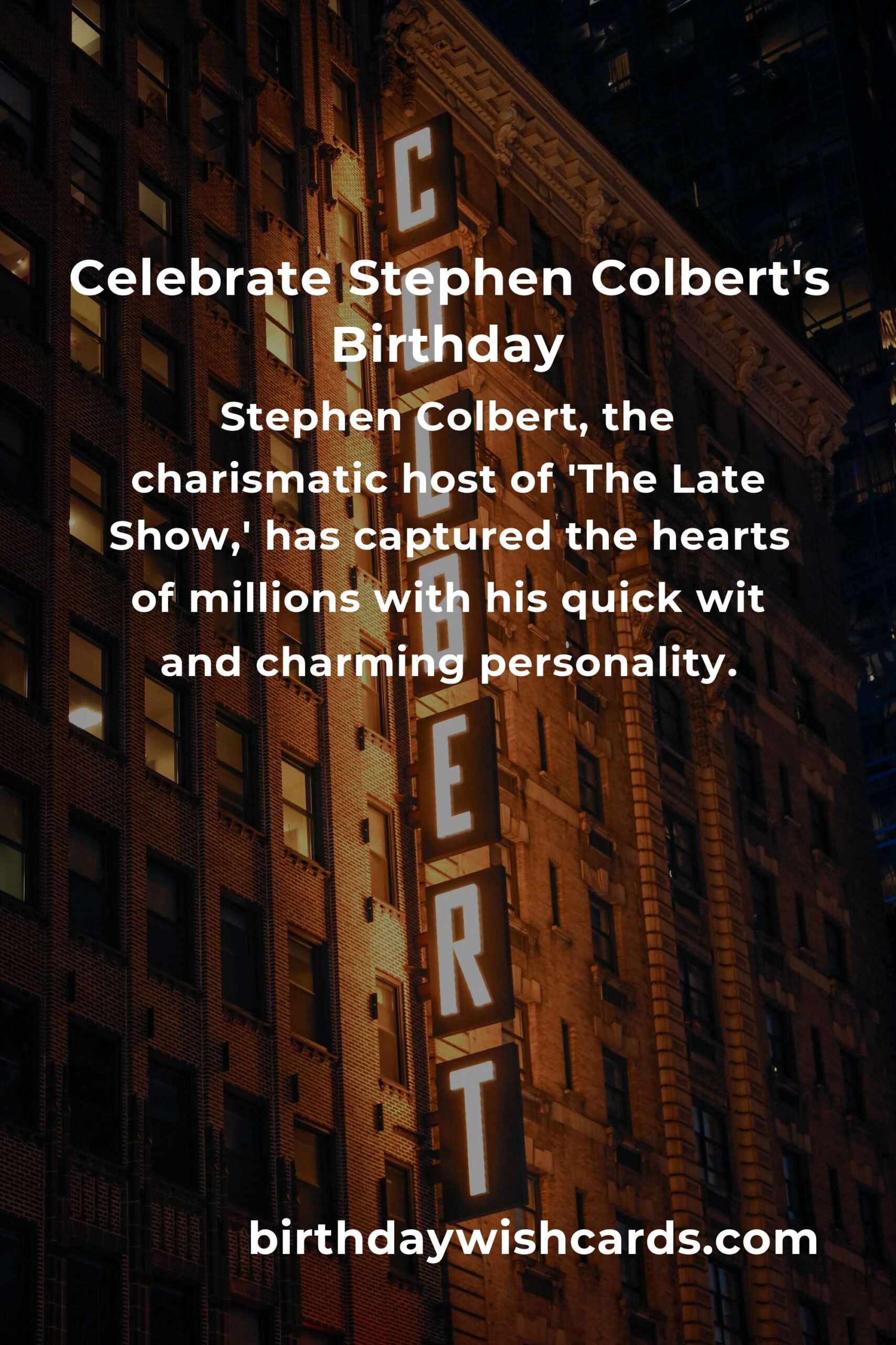 Celebrating Stephen Colbert's Birthday: Fun Party Ideas to Try
