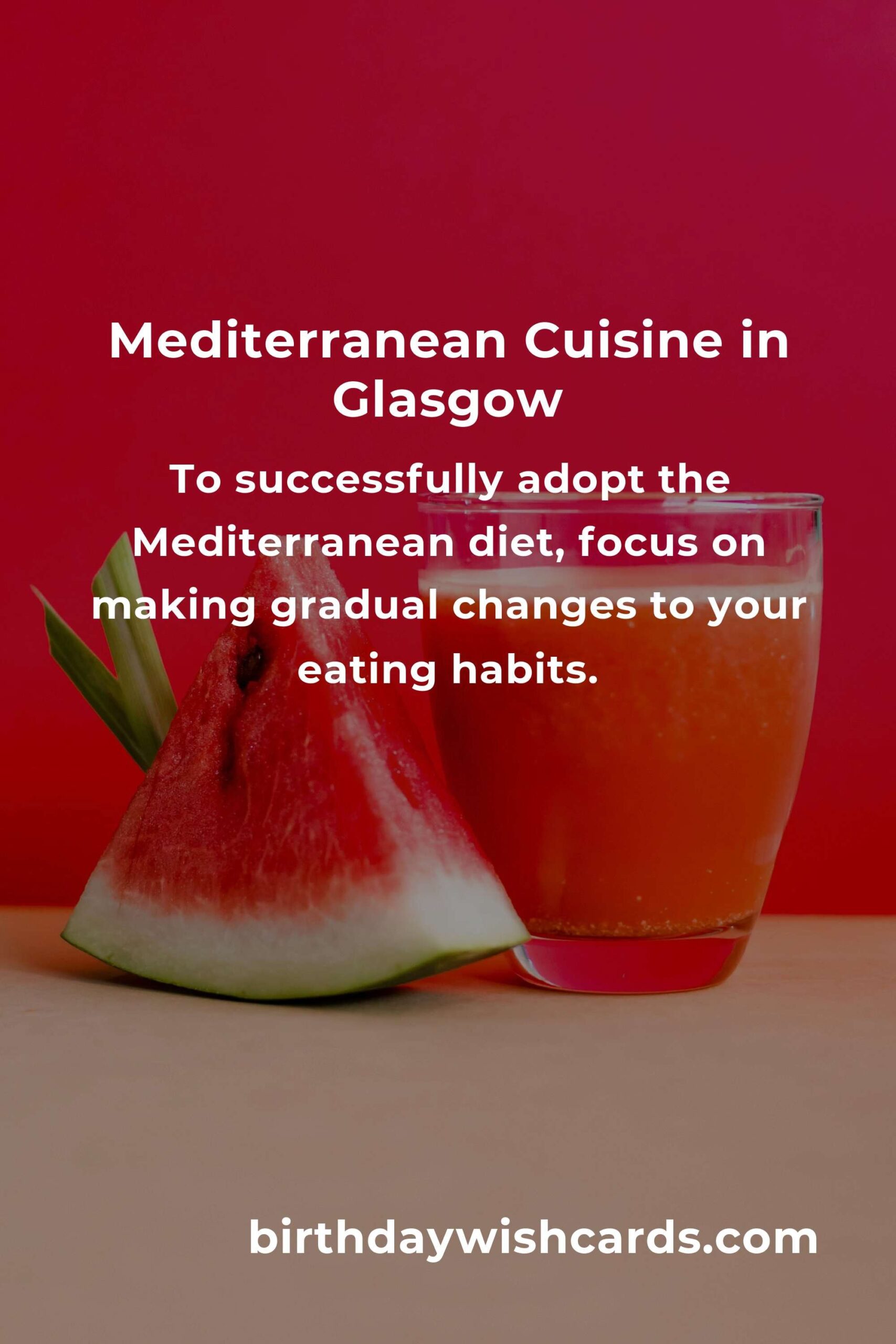 Discover the Best Mediterranean Diet in Glasgow for Optimal Health