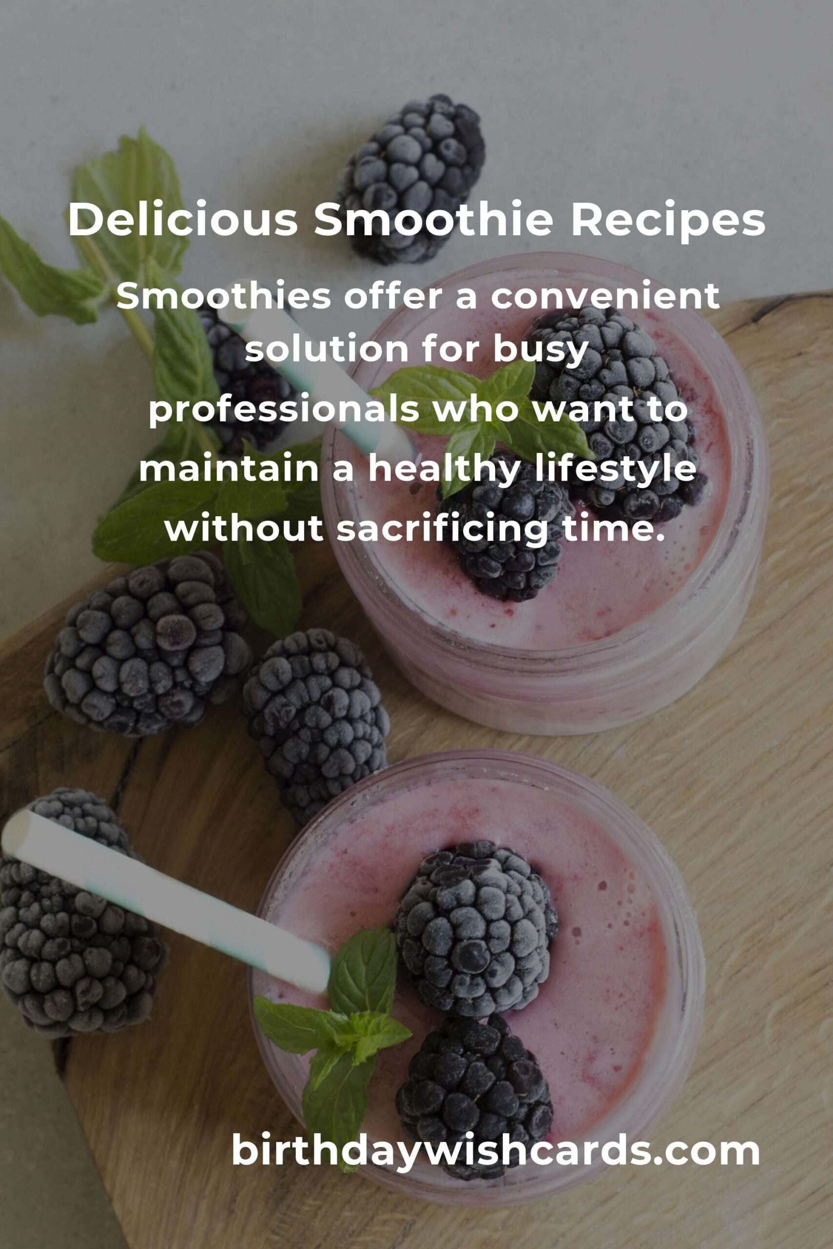 Easy Smoothie Recipes for Busy Professionals