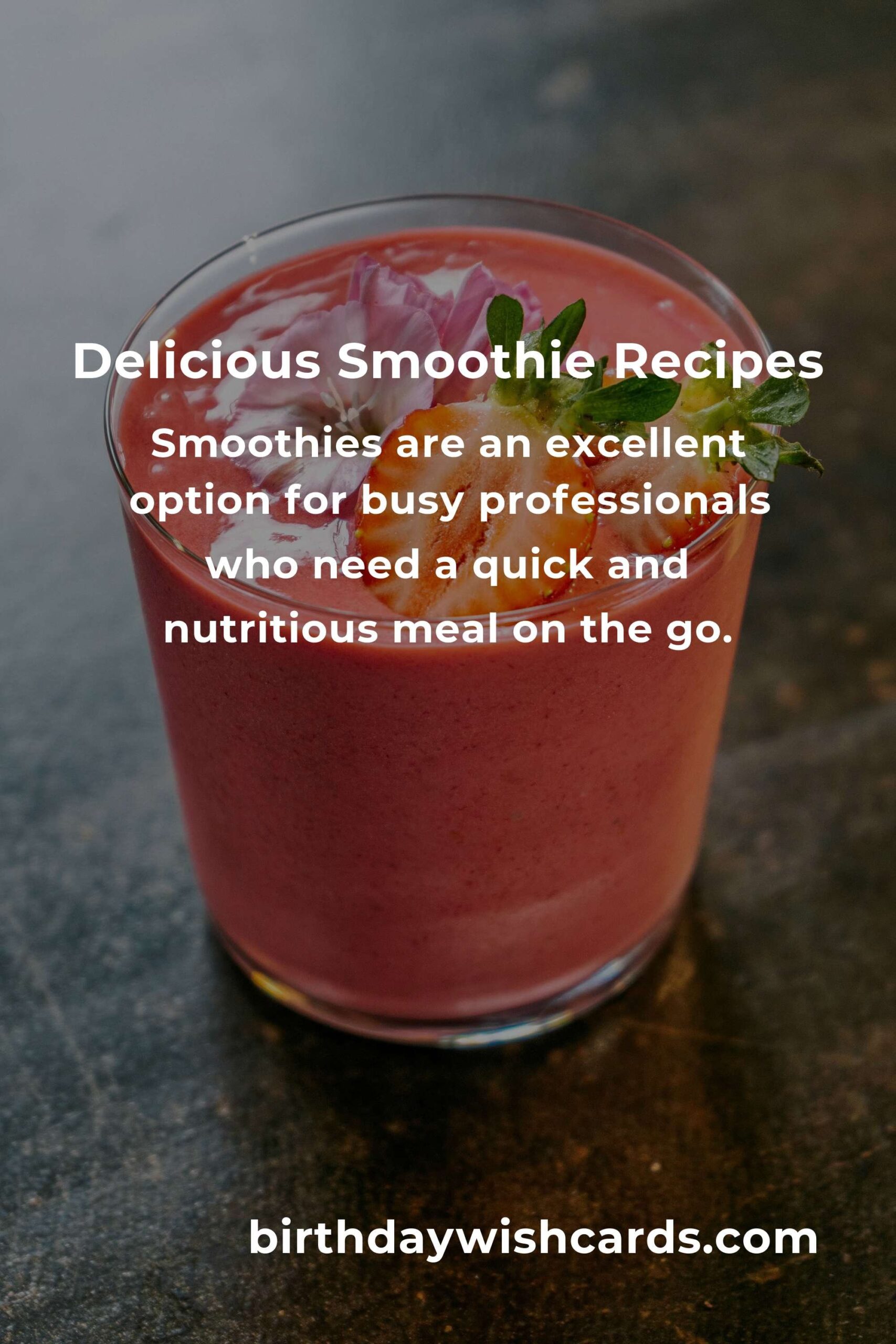 Easy Smoothie Recipes for Busy Professionals