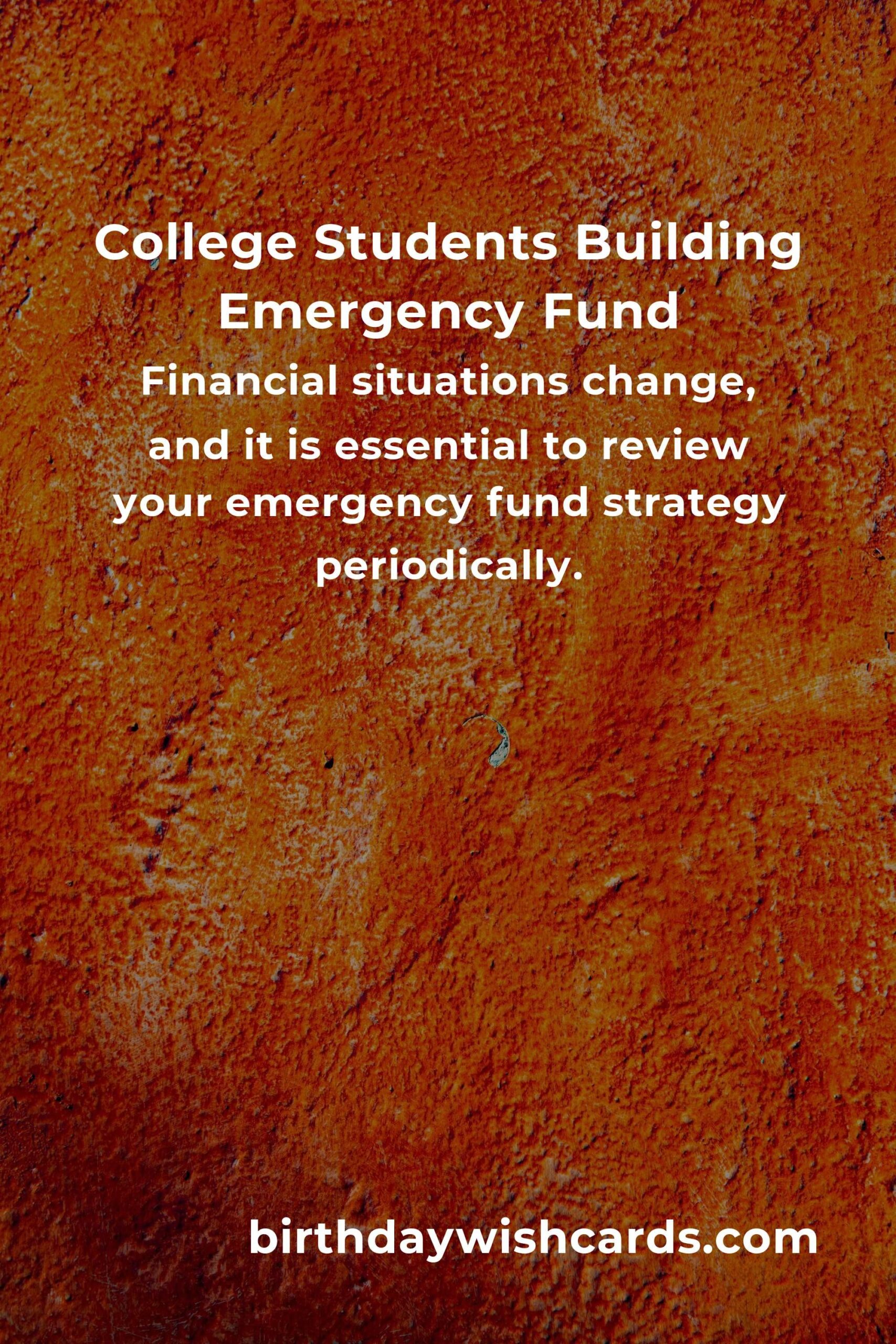 Effective Emergency Fund Tips for College Students