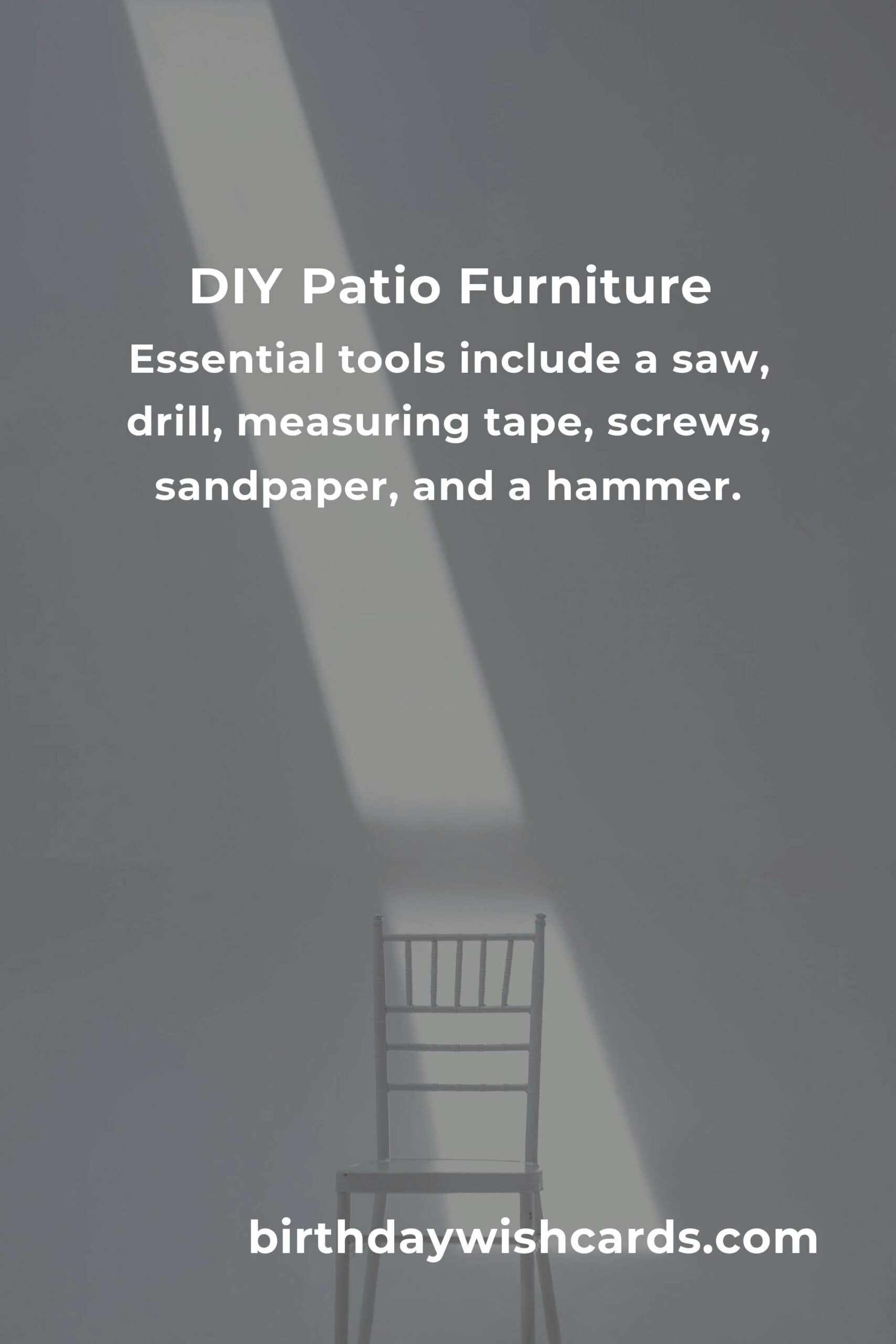How to Build Patio Furniture on a Budget in Edinburgh
