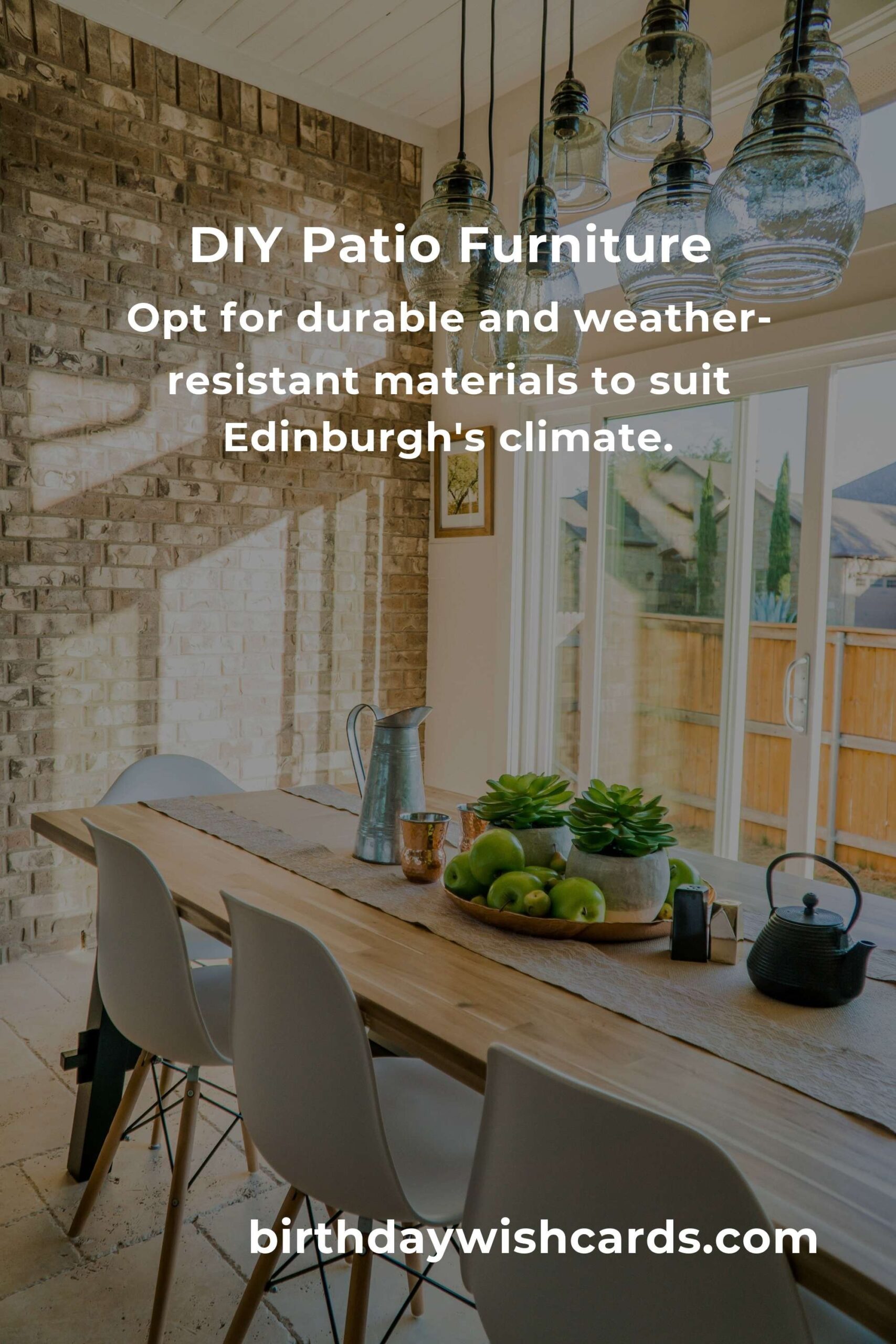 How to Build Patio Furniture on a Budget in Edinburgh