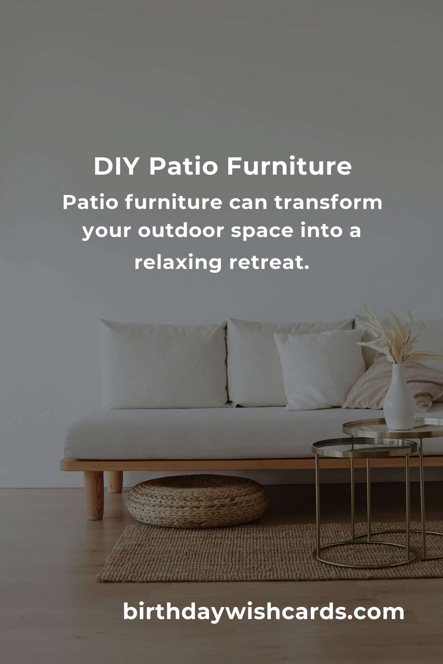 How to Build Patio Furniture on a Budget in Edinburgh