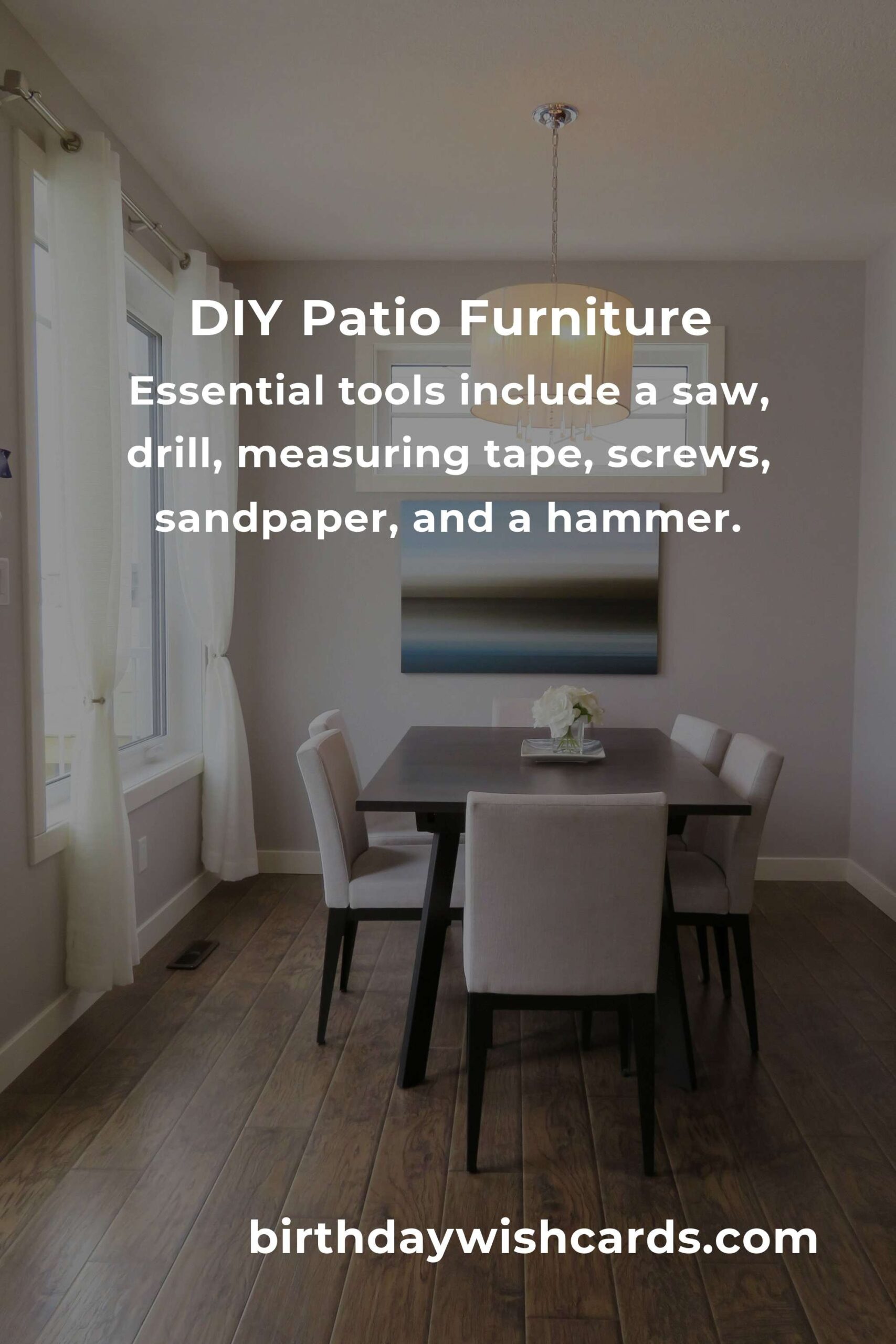 How to Build Patio Furniture on a Budget in Edinburgh