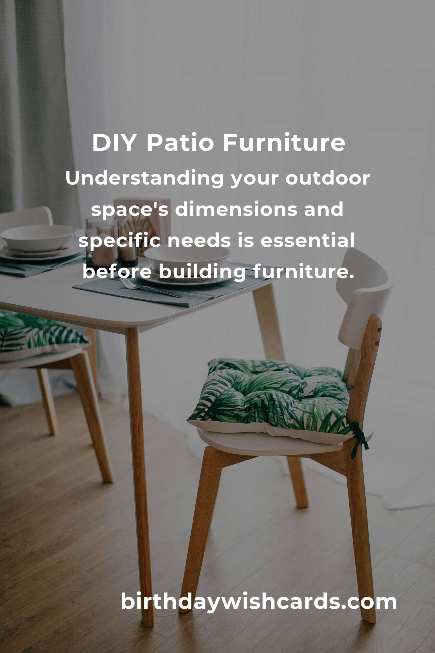How to Build Patio Furniture on a Budget in Edinburgh