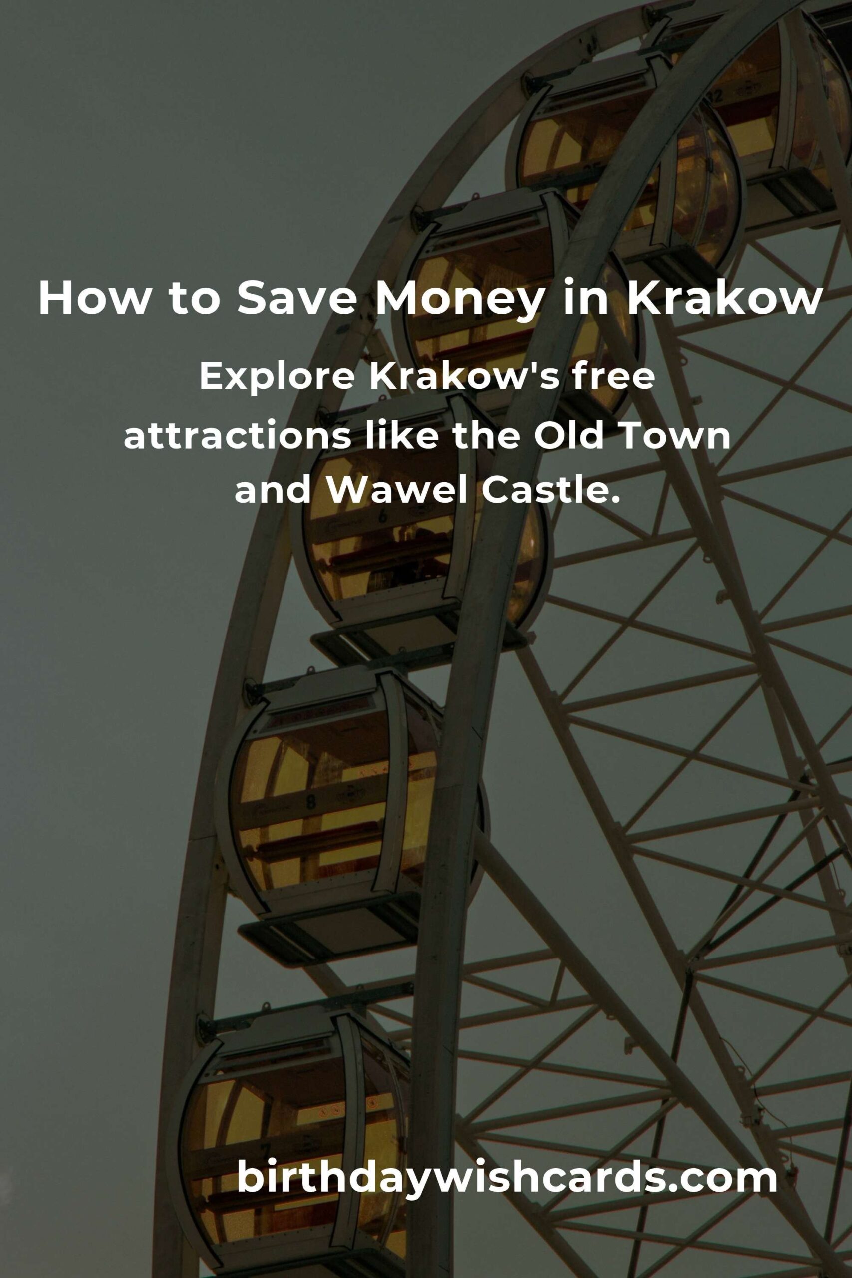 How to Save $5000 in Krakow on a Tight Budget