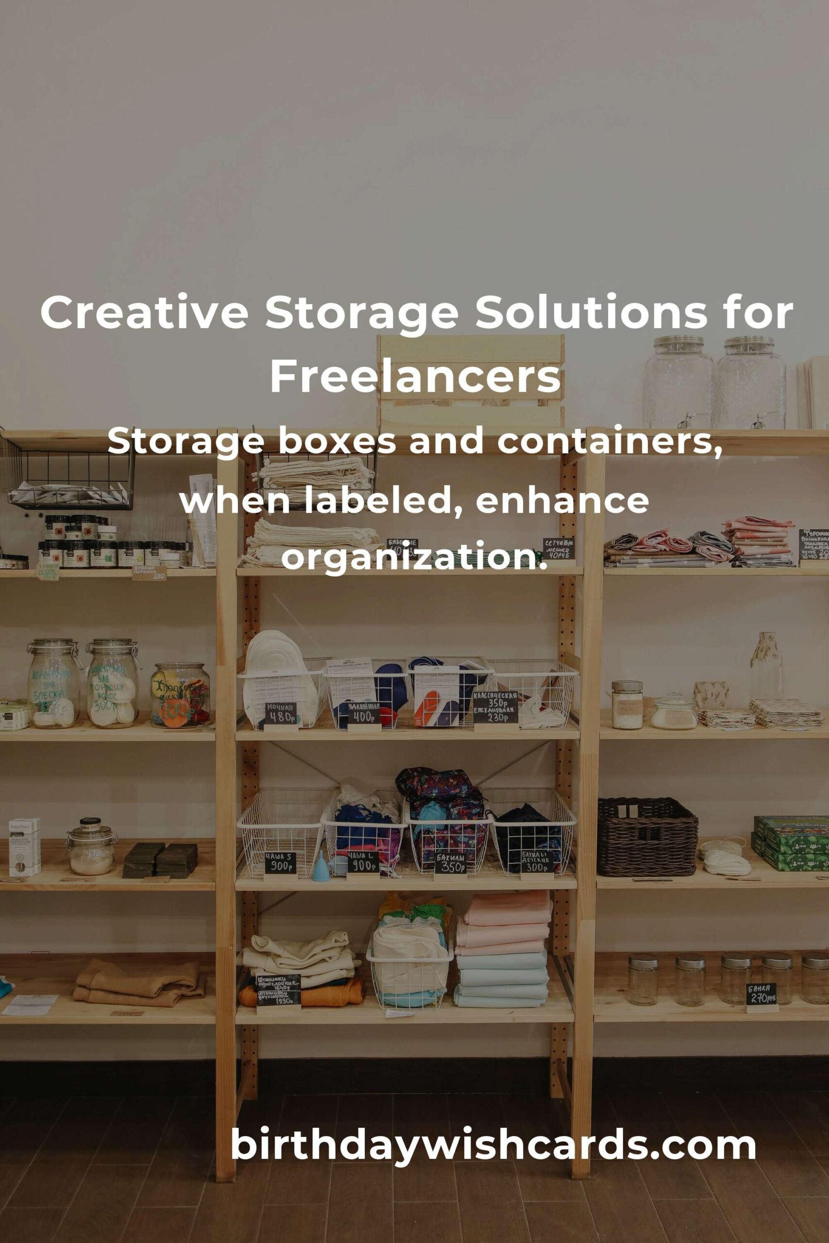 Innovative Storage Solutions for Freelancers to Enhance Productivity