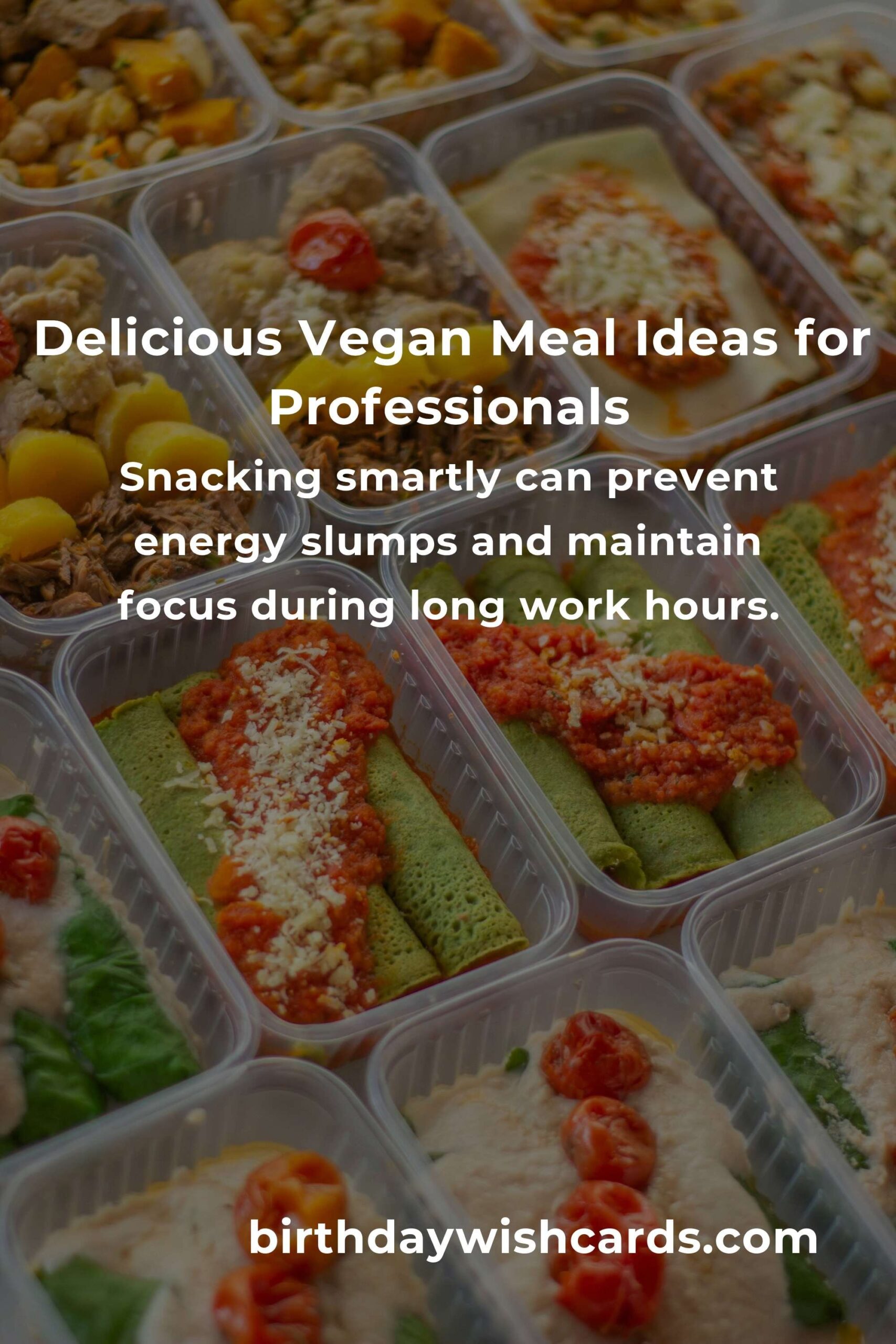 Vegan Meals for Professionals: A Comprehensive Guide to Eating Healthy at Work